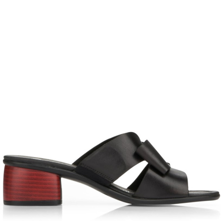 Шлепанцы  Remonte  черный  кожа F-400199 фото в интернет-магазине | Omadey.ru