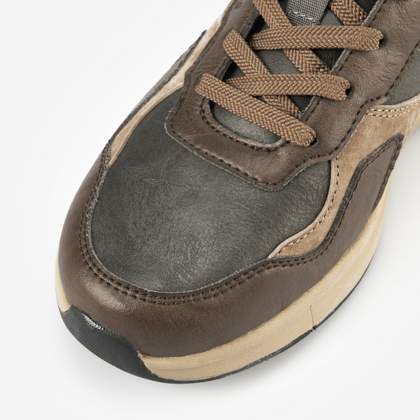 Фото Кроссовки  Strobbs  коричневый замша/микрофибра Z-400766 мужские