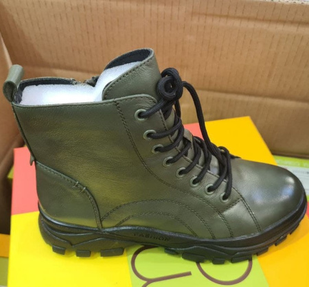 Ботинки  Madella  оливковый  кожа Z-100452 фото в интернет-магазине | Omadey.ru Ботинки  Madella  оливковый  кожа Z-100452 фото в интернет-магазине | Omadey.ru