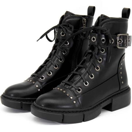 Ботинки  Betsy  черный  кожа искусств. Z-8600 фото в интернет-магазине | Omadey.ru