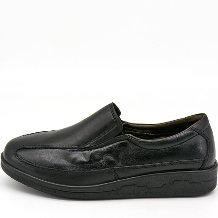 Туфли  Esse  черный  кожа Z-89241 фото в интернет-магазине | Omadey.ru