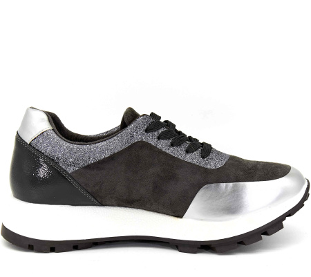 Кроссовки  Keddo  серый  замша искусств. Z-8635 фото в интернет-магазине | Omadey.ru