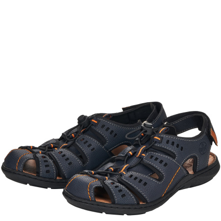 Сандалии  Rieker  синий  кожа искусств./текстиль F-400067 фото в интернет-магазине | Omadey.ru