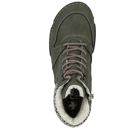 Ботинки  Rieker  зеленый  кожа искусств./текстиль  Z-401064 фото в интернет-магазине | Omadey.ru