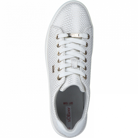 Кеды  S.Oliver  белый  кожа искусств. F-100135 фото в интернет-магазине | Omadey.ru