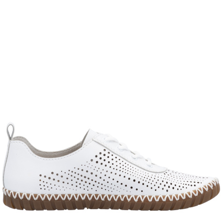 Туфли  Rieker белый кожа/кожа искусств. F-400466 фото в интернет-магазине | Omadey.ru