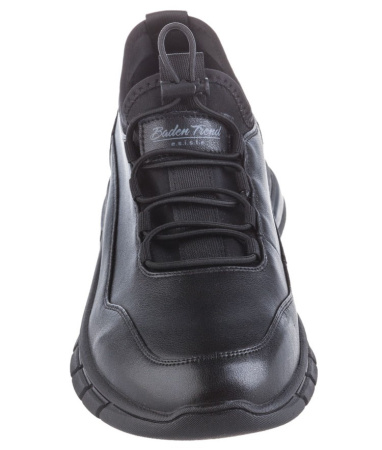 Полуботинки  Baden  черный  кожа Z-400376 фото в интернет-магазине | Omadey.ru