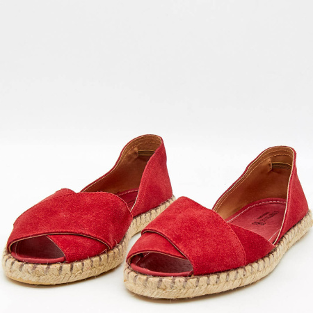 Босоножки  Semplice  красный  кожа F-90926 фото в интернет-магазине | Omadey.ru