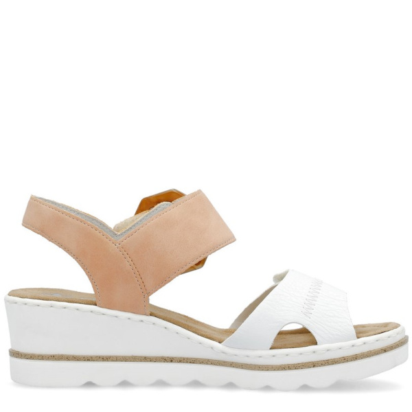 Фото Босоножки  Rieker  мультицвет  кожа искусств. F-400124