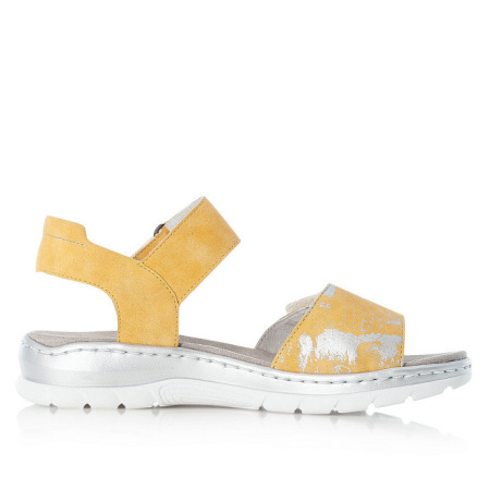 Сандалии  Rieker  желтый  кожа искусств. F-100389 фото в интернет-магазине | Omadey.ru Сандалии  Rieker  желтый  кожа искусств. F-100389 фото в интернет-магазине | Omadey.ru
