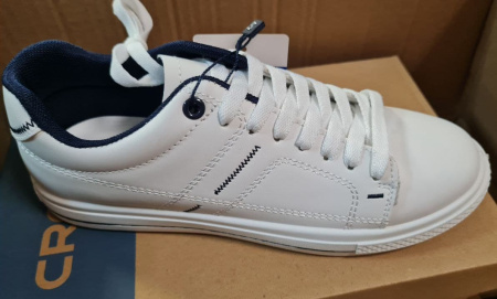 Кроссовки  Crosby  белый  кожа искусств. F-100263 фото в интернет-магазине | Omadey.ru