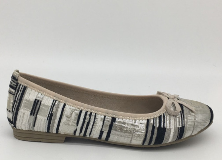 Балетки  Jana  бежевый  текстиль F-7279 фото в интернет-магазине | Omadey.ru