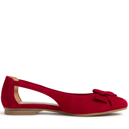 Балетки  Tamaris  красный  кожа F-80162 фото в интернет-магазине | Omadey.ru