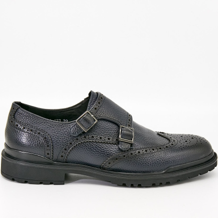 Туфли  Romitan  синий  кожа Z-90455 фото в интернет-магазине | Omadey.ru