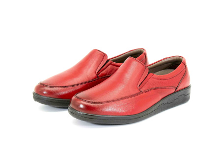 Туфли  Esse  красный  кожа F-80030 фото в интернет-магазине | Omadey.ru