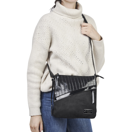 Сумка  Rieker  черный  кожа искусств./текстиль c11329 фото в интернет-магазине | Omadey.ru