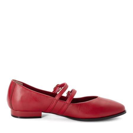 Балетки  Marco Tozzi  красный  кожа F-401003 фото в интернет-магазине | Omadey.ru