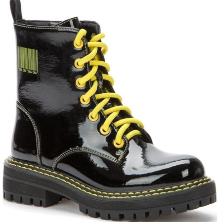 Ботинки  Keddo  черный  кожа лаковая искусств. Z-100738 фото в интернет-магазине | Omadey.ru