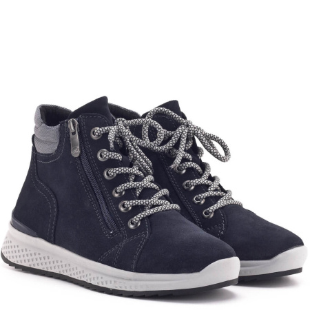 Ботинки  Marco Tozzi  синий  кожа Z-89154 фото в интернет-магазине | Omadey.ru