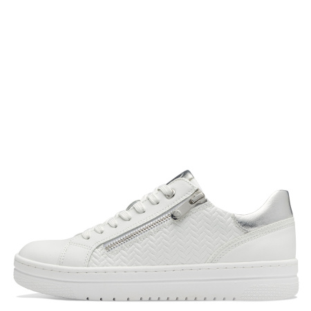 Кроссовки  Marco Tozzi  белый  кожа искусств. F-300314 фото в интернет-магазине | Omadey.ru