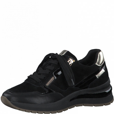 Кроссовки  Tamaris  черный  кожа Z-100127 фото в интернет-магазине | Omadey.ru