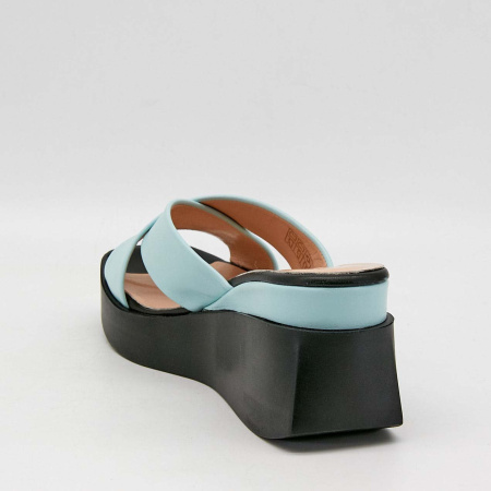 Сабо  Dakkem  зеленый  кожа F-90510 фото в интернет-магазине | Omadey.ru