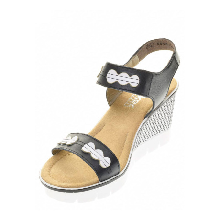 Босоножки  Rieker  черный  кожа/кожа искусств. F-7662 фото в интернет-магазине | Omadey.ru Босоножки  Rieker  черный  кожа/кожа искусств. F-7662 фото в интернет-магазине | Omadey.ru