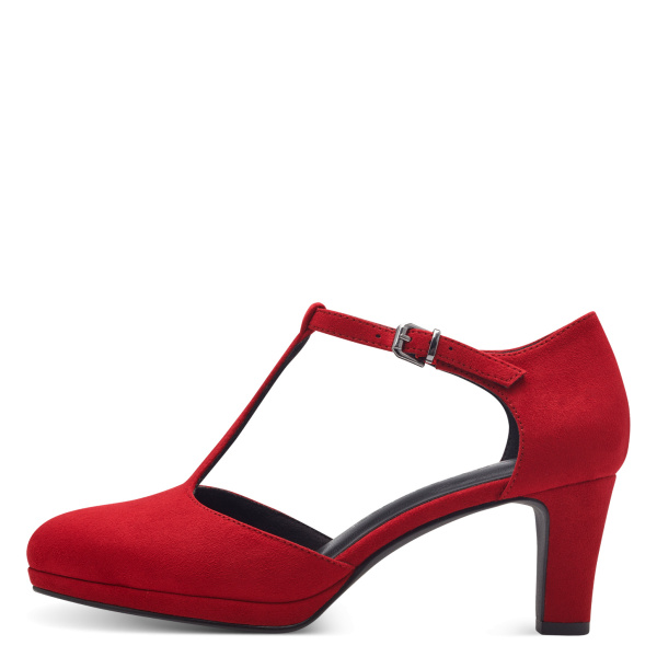 Фото Туфли  Marco Tozzi  красный  текстиль Z-400353