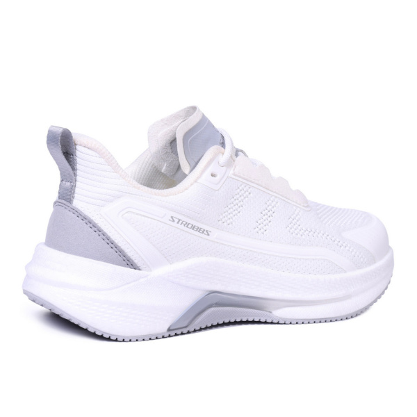 Фото Кроссовки  Strobbs  белый  текстиль/микрофибра F-400957
