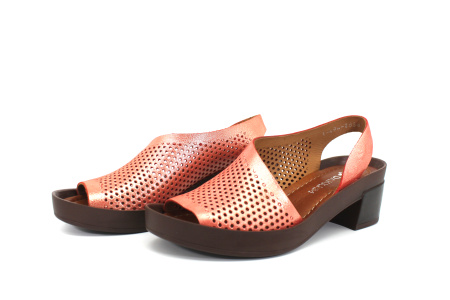 Босоножки  Dakkem  красный  кожа F-7658 фото в интернет-магазине | Omadey.ru