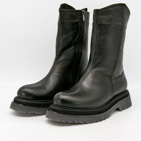 Ботинки  Dakkem  черный  кожа Z-100397 фото в интернет-магазине | Omadey.ru