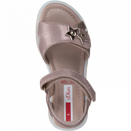 Сандалии  S.Oliver  розовый металлик  иск. материал F-90799 фото в интернет-магазине | Omadey.ru