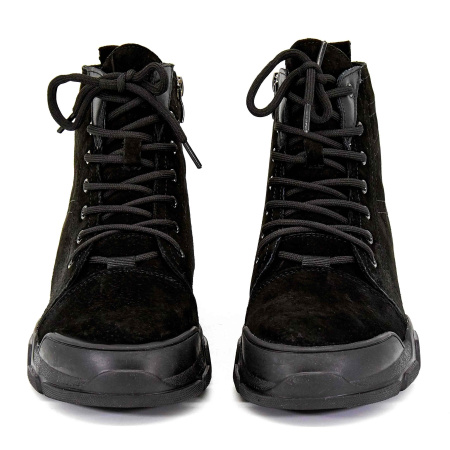 Ботинки  Baden  черный  кожа Z-8711 фото в интернет-магазине | Omadey.ru