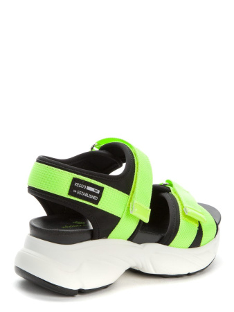 Сандалии  Keddo  зеленый  текстиль F-100684 фото в интернет-магазине | Omadey.ru