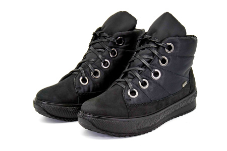 Ботинки  Romika  черный  кожа/текстиль Z-8674 фото в интернет-магазине | Omadey.ru