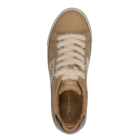 Кроссовки Tamaris  бежевый  кожа  Z-400963 фото в интернет-магазине | Omadey.ru