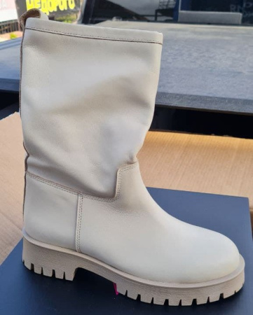 Полусапоги  Dakkem  бежевый  кожа Z-100809 фото в интернет-магазине | Omadey.ru