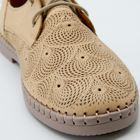 Туфли летние  Rovigo  бежевый  кожа F-90819 фото в интернет-магазине | Omadey.ru Туфли летние  Rovigo  бежевый  кожа F-90819 фото в интернет-магазине | Omadey.ru