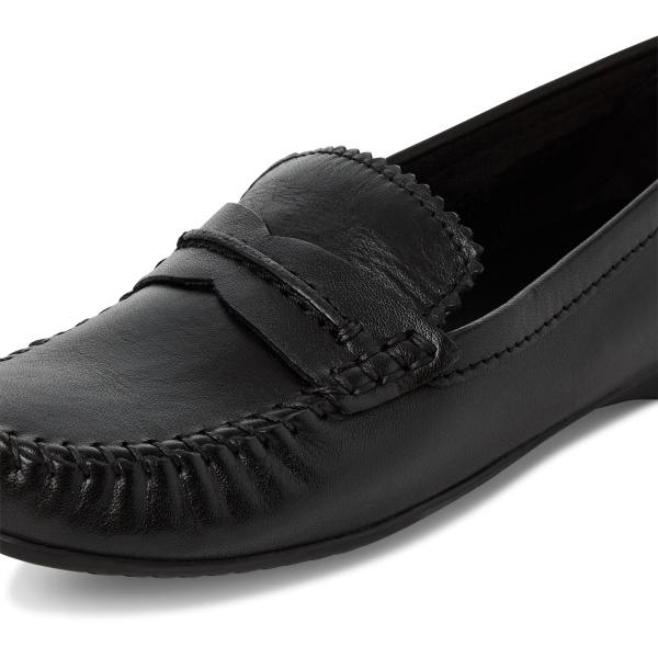 Фото Мокасины  Marco Tozzi  черный  кожа F-400596