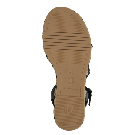 Босоножки  Tamaris  черный  текстиль F-400909 фото в интернет-магазине | Omadey.ru