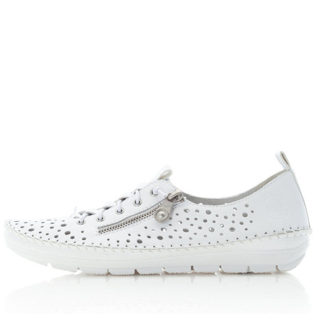 Туфли  Rieker  белый  кожа/кожа искусств. F-90522 фото в интернет-магазине | Omadey.ru