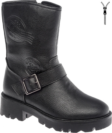 Ботинки  Keddo  черный  кожа искусств. Z-8871 фото в интернет-магазине | Omadey.ru