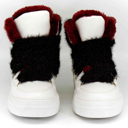 Ботинки  Keddo  белый  кожа искусств. Z-8639 фото в интернет-магазине | Omadey.ru