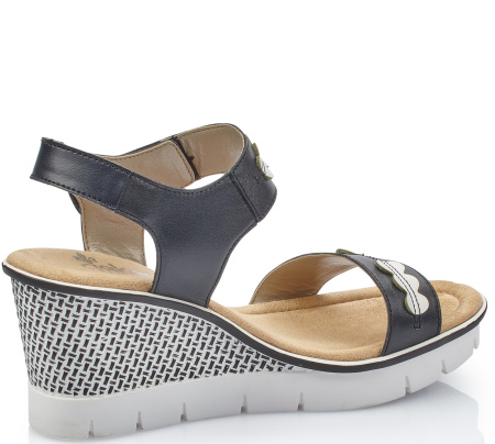 Босоножки  Rieker  черный  кожа/кожа искусств. F-7662 фото в интернет-магазине | Omadey.ru Босоножки  Rieker  черный  кожа/кожа искусств. F-7662 фото в интернет-магазине | Omadey.ru