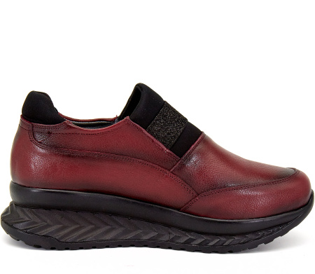 Полуботинки  Rovigo  бордовый  кожа Z-8221 фото в интернет-магазине | Omadey.ru