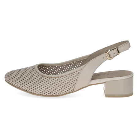 Слингбэки Caprice бежевый кожа F-400949 фото в интернет-магазине | Omadey.ru