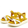 Босоножки  Rovigo  желтый  кожа F-80926 фото в интернет-магазине | Omadey.ru
