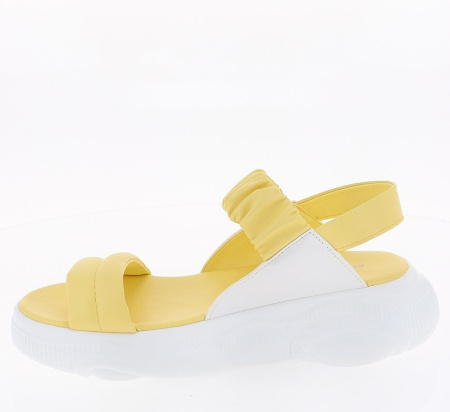 Сандалии  Keddo  желтый  кожа искусств. F-100682 фото в интернет-магазине | Omadey.ru
