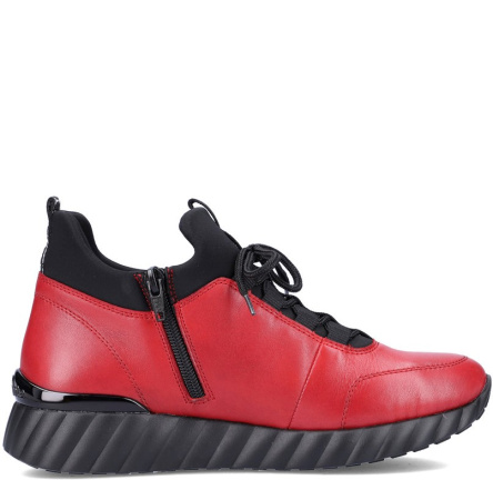 Полуботинки  Remonte  красный  кожа/текстиль Z-400111 фото в интернет-магазине | Omadey.ru