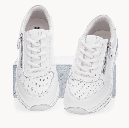 Кроссовки  Baden  белый  кожа  F-400990 фото в интернет-магазине | Omadey.ru